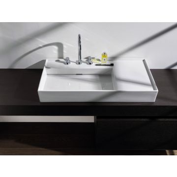 Umywalka ścienna Laufen Kartell 900x460 mm blat po prawej z otw. biała LCC H8103384001111