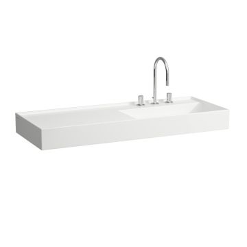 Umywalka ścienna Laufen Kartell 1200x460 mm blat po lewej bez otw. biała LCC H8133334001121