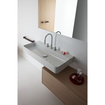 Umywalka ścienna Laufen Val 750x420 mm szlifowana bez otw. biała LCC H8162854001091