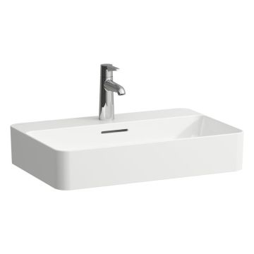 Umywalka nablatowa 600x400 mm Laufen Val z otw. biały mat H8122857571041