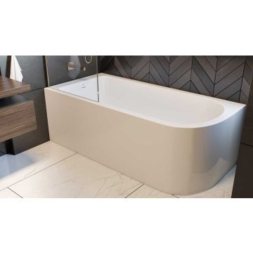 Akrylowa wanna przycienna UPSALA Lewa 160 cm