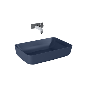 Umywalka nablatowa 50x13x39 cm Elita Nomia navy blue matt RE040500057030