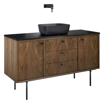 Szafka podumywalkowa 140x54x45.6 cm Elita Legacy 140 3S 2D orzech amerykański RE01140109D480