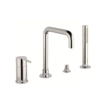 Bateria wannowa 4-otworowa Emmevi Filo chrom 85120CR