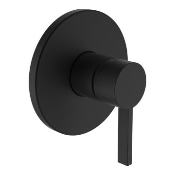 Bateria natryskowa jednouchwytowa podtynkowa do Simibox Laufen Kartell czarny mat H3313360810001