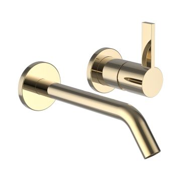 Bateria ścienna dwuotworowa Laufen Kartell złota H3113360011201