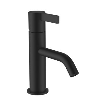 Bateria umywalkowa sztorcowa 115 mm Laufen Kartell bez korka czarny mat H3113310811001