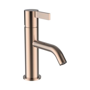 Bateria umywalkowa sztorcowa 115 mm Laufen Kartell bez korka różowe złoto H3113310821001