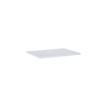 Blat łazienkowy 60x46x2 cm Elita Elistone Terrazzo biały mat RE050600035290