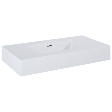 Umywalka ścienna 80,6x12x46 cm Elita Dimple 80 biały mat RE040800025290