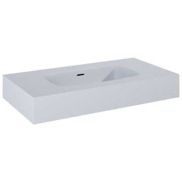 Umywalka ścienna 80,6x12x46 cm Elita Dimple 80 stone mat RE040800027040