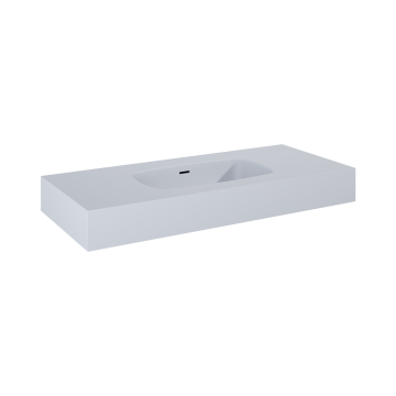 Umywalka ścienna 100,6x12x46 cm Elita Dimple 100 stone matt RE041000027040