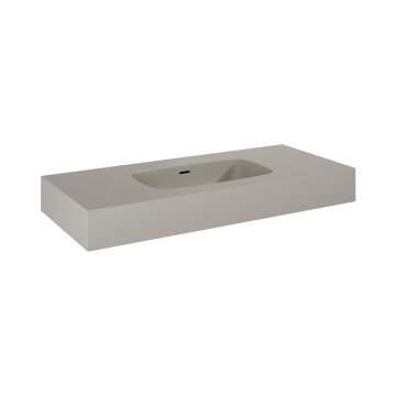 Umywalka ścienna 100,6x12x46 cm Elita Dimple 100 fume matt RE041000027020