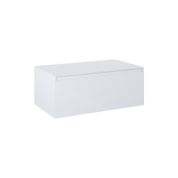 Komoda z blatem 80x31,9x45,8 cm Elita Split 80 1S biały połysk RE080804058060