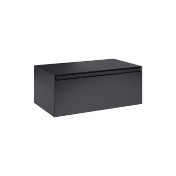 Komoda z blatem 80x31,9x45,8 cm Elita Split 80 1S czarny mat RE080804057160