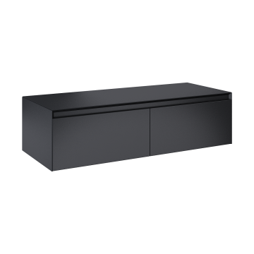 Komoda z blatem 120x31,9x45,8 cm Elita Split 120 2S czarny mat RE081204057160
