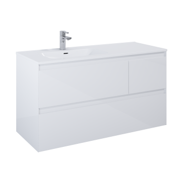 Szafka podumywalkowa 120x63,5x45,8 cm Elita Split 120 3S L biały połysk RE012006158060