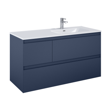 Szafka podumywalkowa 120x63,5x45,8 cm Elita Split 120 3S P z prawej navy blue matt RE012005157030