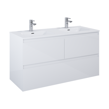Szafka podumywalkowa 120x63,5x45,8 cm Elita Split 120 3S biały połysk RE012007158060