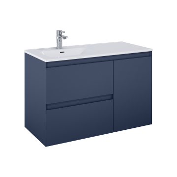 Szafka podumywalkowa z koszem Cargo 100x63,5x45,8 cm Elita Split 100 navy blue matt RE011006057030