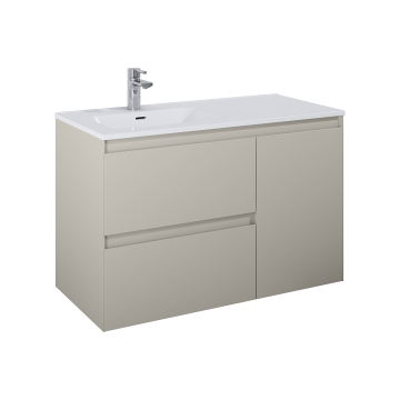 Szafka podumywalkowa z koszem Cargo 100x63,5x45,8 cm Elita Split 100 fume matt RE011006057020