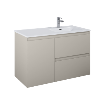 Szafka podumywalkowa z koszem Cargo 100x63,5x45,8 cm Elita Split 100 z prawej fume matt RE011005057020