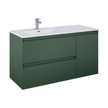 Szafka podumywalkowa z koszem Cargo 120x63,5x45,8 cm Elita Split 120 z lewej forest green matt RE011206257010