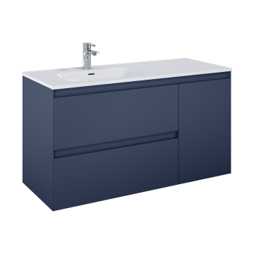 Szafka podumywalkowa z koszem Cargo 120x63,5x45,8 cm Elita Split 120 z lewej navy blue matt RE011206257030