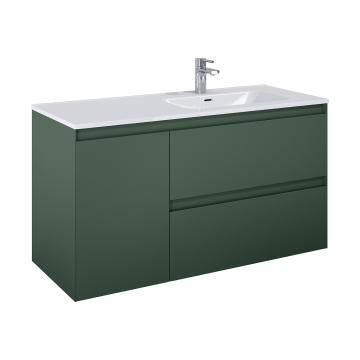 Szafka podumywalkowa z koszem Cargo 120x63,5x45,8 cm Elita Split 120 z prawej forest green matt RE011205257010