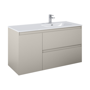 Szafka podumywalkowa z koszem Cargo 120x63,5x45,8 cm Elita Split 120 z prawej fume matt RE011205257020