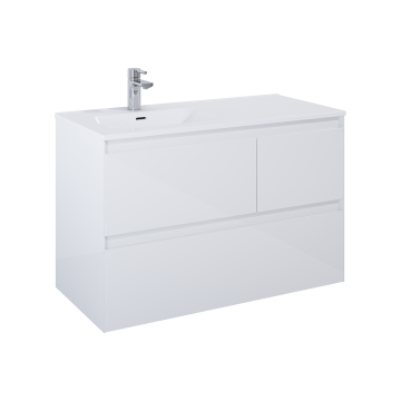 Szafka podumywalkowa 100x63,5x45,8 cm Elita Split 100 3S L biały połysk RE011006158060