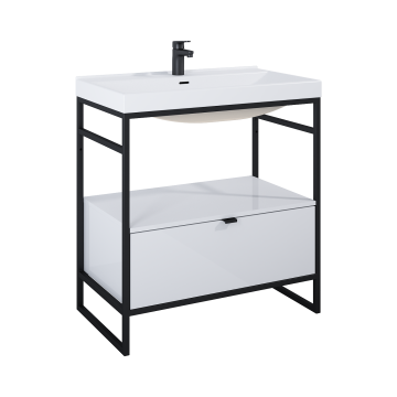 Szafka podumywalkowa do stelaża 75,7x27,5x45,5 cm Elita Indus 80 1S biały połysk RE010800078060