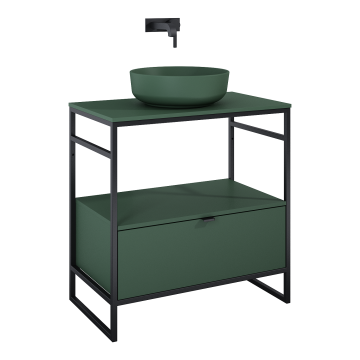 Szafka podumywalkowa do stelaża 75,7x27,5x45,5 cm Elita Indus 80 1S forest green matt RE010800077010