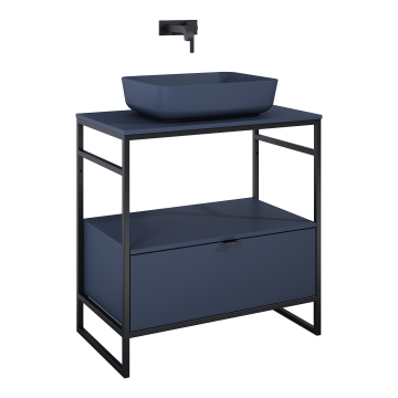 Szafka podumywalkowa do stelaża 75,7x27,5x45,5 cm Elita Indus 80 1S navy blue matt RE010800077030