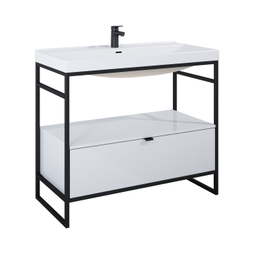 Szafka podumywalkowa do stelaża 95,7x27,5x45,5 cm Elita Indus 100 1S biały połysk RE011000078060