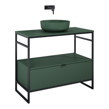 Szafka podumywalkowa do stelaża 95,7x27,5x45,5 cm Elita Indus 100 1S forest green matt RE011000077010