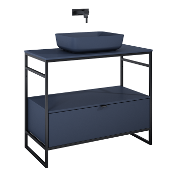 Szafka podumywalkowa do stelaża 95,7x27,5x45,5 cm Elita Indus 100 1S navy blue matt RE011000077030