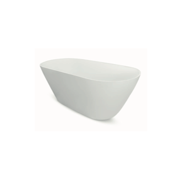 Wanna wolnostojąca 160x68 cm klik klak biały Besco Moya bez otw. biały mat WMMB-160MKW