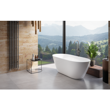 Wanna wolnostojąca 170x72 cm korek złoty Besco Moya bez otw. biały mat WMMB-170MKG