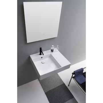Umywalka ścienna 60 x 53,5 cm Teorema 2.0 Plus perłowa 514741