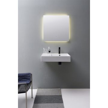 Umywalka ścienna 60 x 53,5 cm Teorema 2.0 Plus perłowa 514841