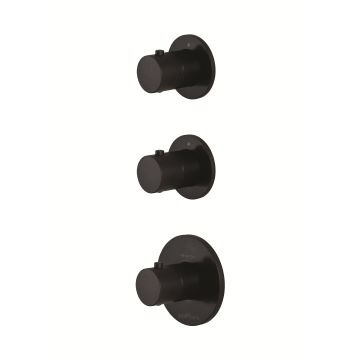 Bateria podtynkowa 2-drożna termostat Paffoni czarny mat MDE018NO