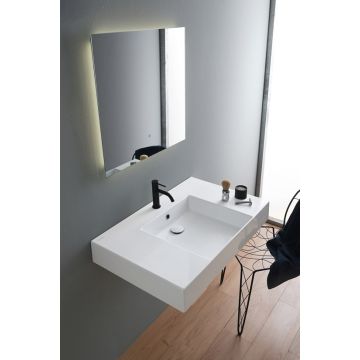 Umywalka wisząca Scarabeo  Teorema 2.0 Plus 80 x 53,5 cm ardesia 515149