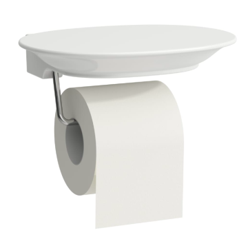 Ceramiczny uchwyt na papier toaletowy Laufen The New Classic biały mat H8738537570001