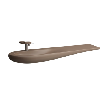 Umywalka ścienna Laufen IL Bagno Alessi One 1600x500/350 mm z otw. caffe mat H8149711881041