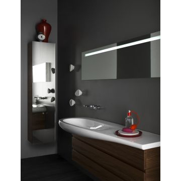 Umywalka ścienna Laufen IL Bagno Alessi One 1600x500/350 mm bez otw. biała mat H8149717571091