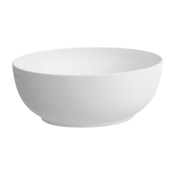 Umywalka nablatowa Laufen IL Bagno Alessi 450x400 mm bez otw. biały mat H8189757571121