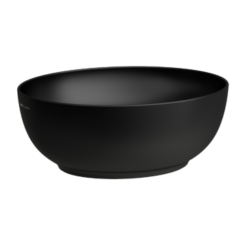 Umywalka nablatowa Laufen IL Bagno Alessi 450x400 mm bez otw. czarny mat H8189757161121