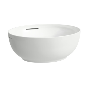 Umywalka nablatowa Laufen IL Bagno Alessi 450x400 mm bez otw. biały H8189764001091