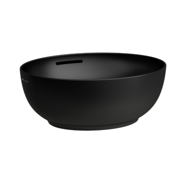 Umywalka nablatowa Laufen IL Bagno Alessi 450x400 mm bez otw. czarny mat H8189767161091